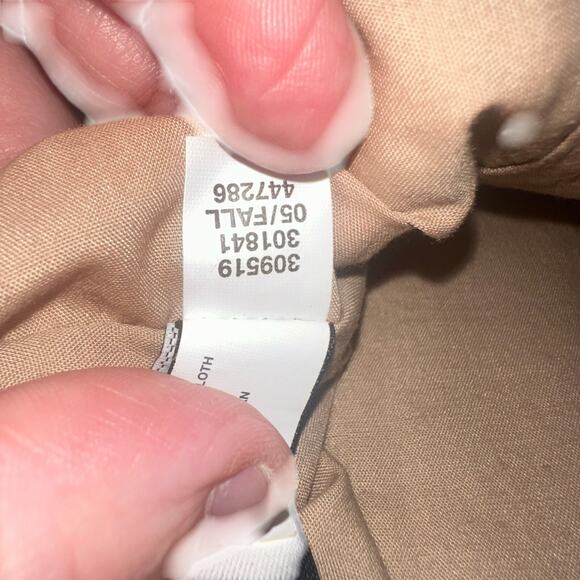 Vintage GAP Corduroy Floral Tote Bag 2005 Fall Retro 70s Boho Y2K Brown Tan - Picture 7 of 10